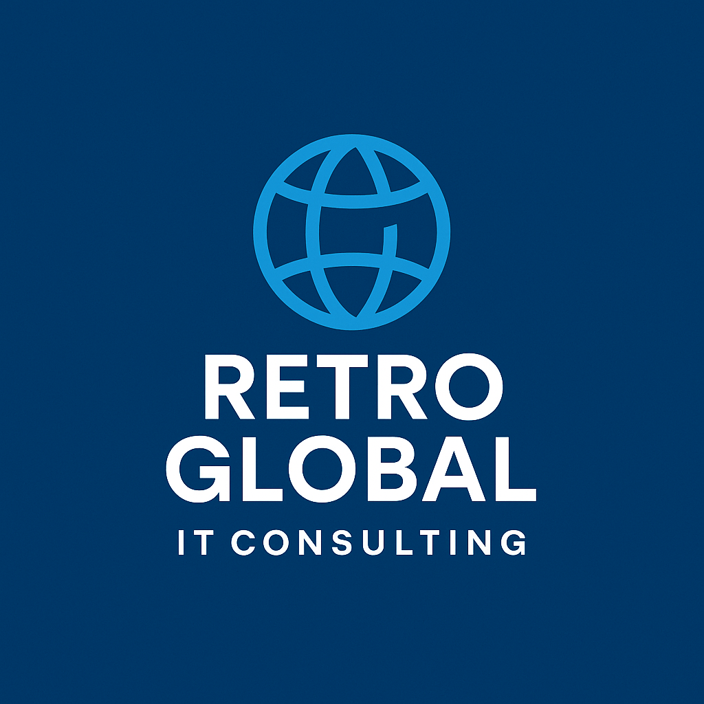 Retro Global IT Logo